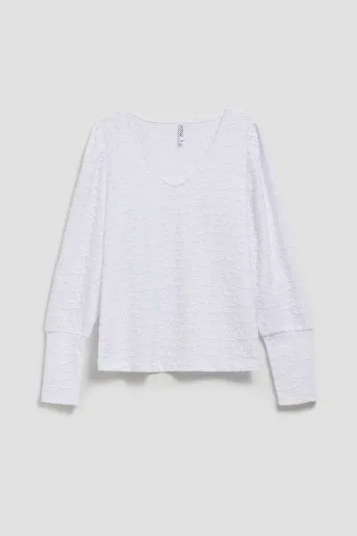 Marisse Openwork Blouse With A V-Neck