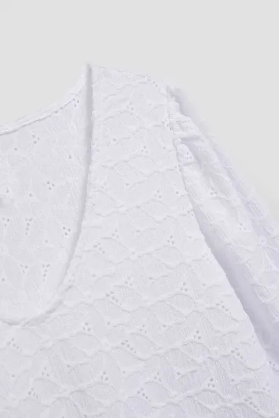 Marisse Openwork Blouse With A V-Neck