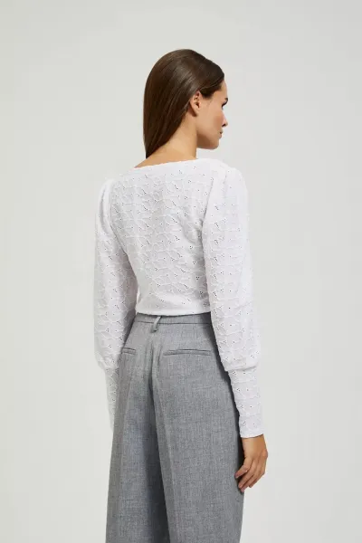 Marisse Openwork Blouse With A V-Neck