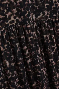 Marisse Beige Leopard Print Midi Dress
