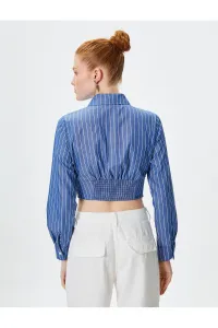 Koton Crop Shirt Long Sleeve Classic Collar Cotton