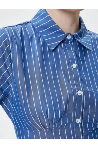 Koton Crop Shirt Long Sleeve Classic Collar Cotton