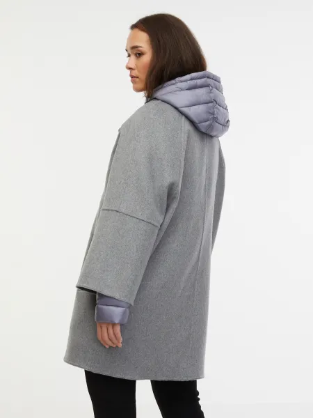 Orsay Grey Women's Wool Coat - Women's
