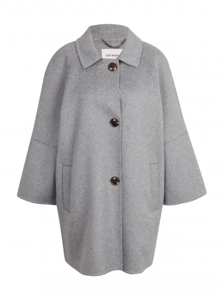 Orsay Grey Women's Wool Coat - Women's