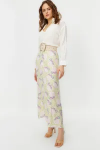 Trendyol Powder Floral Patterned Bell Woven Skirt