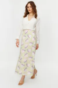 Trendyol Powder Floral Patterned Bell Woven Skirt