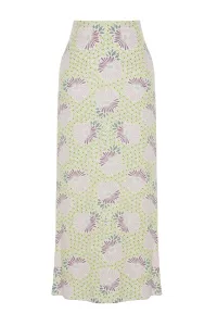 Trendyol Powder Floral Patterned Bell Woven Skirt