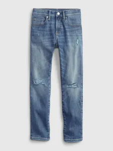 Modré chlapčenské skinny fit džínsy GAP