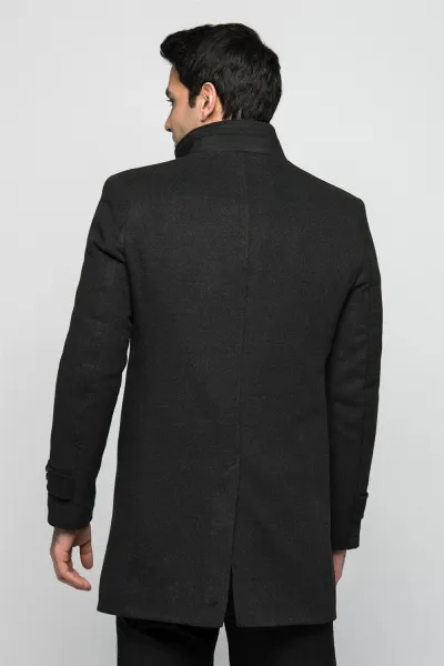 PLT8333 DEWBERRY MEN'S COAT-ANTHRACITE