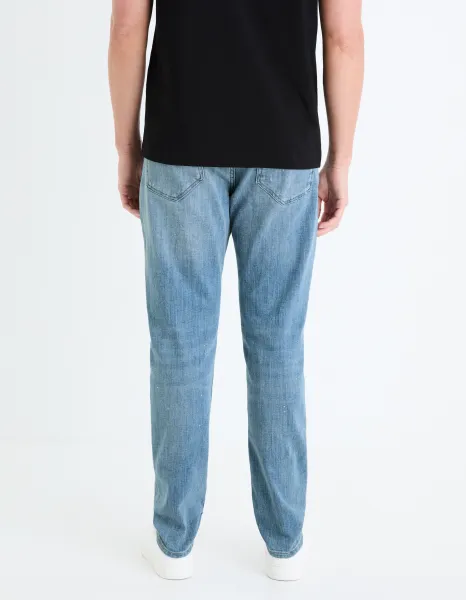 Modré pánske slim fit džínsy Celio Gostroy