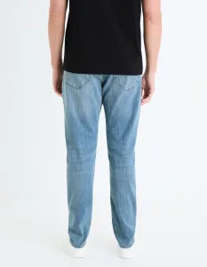 Modré pánske slim fit džínsy Celio Gostroy