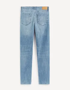 Modré pánske slim fit džínsy Celio Gostroy