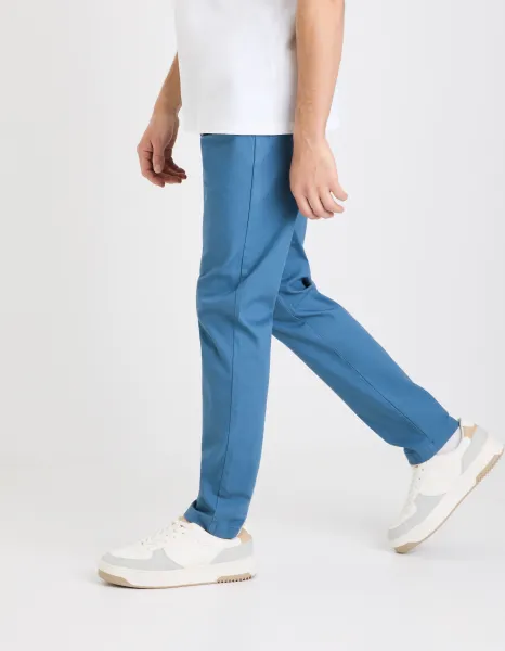 Modré pánske chino nohavice Celio Tocharles