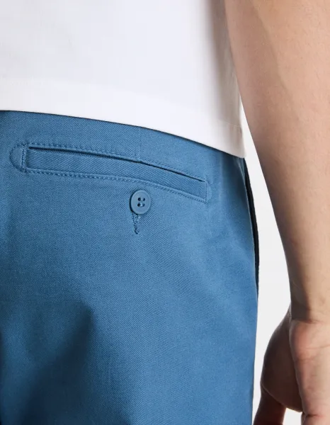 Modré pánske chino nohavice Celio Tocharles