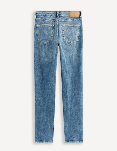Modré pánske slim fit džínsy Celio Gostroy
