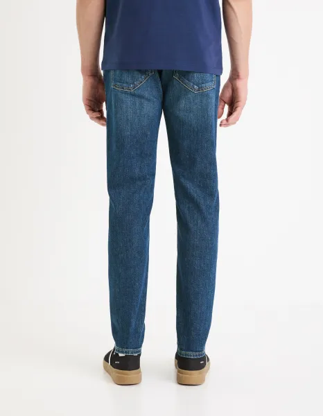 Modré pánske slim fit džínsy Celio Gotapered