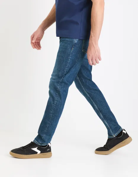 Modré pánske slim fit džínsy Celio Gotapered