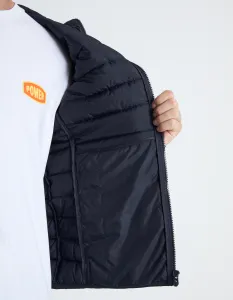 Tmavomodrá pánska prešívaná bunda Celio Fububble