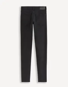 Čierne pánske slim fit džínsy Celio Dow