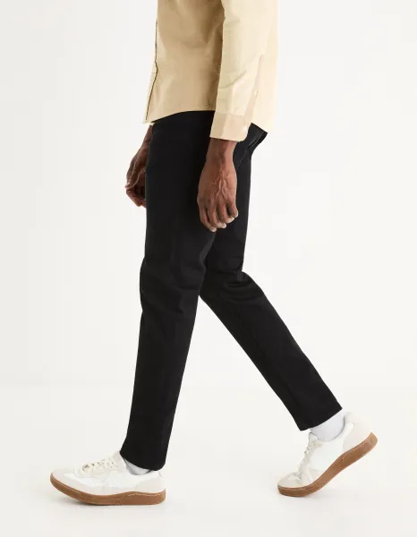 Čierne pánske slim fit džínsy Celio Dow