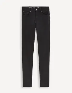 Čierne pánske slim fit džínsy Celio Dow
