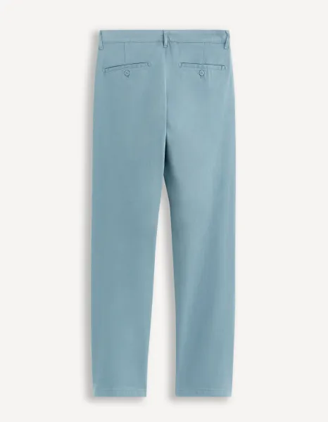 Svetlomodré pánske chino nohavice Celio Tohenri