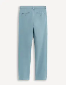 Svetlomodré pánske chino nohavice Celio Tohenri