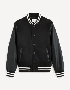 Čierny pánsky bomber Celio Guvarsisu