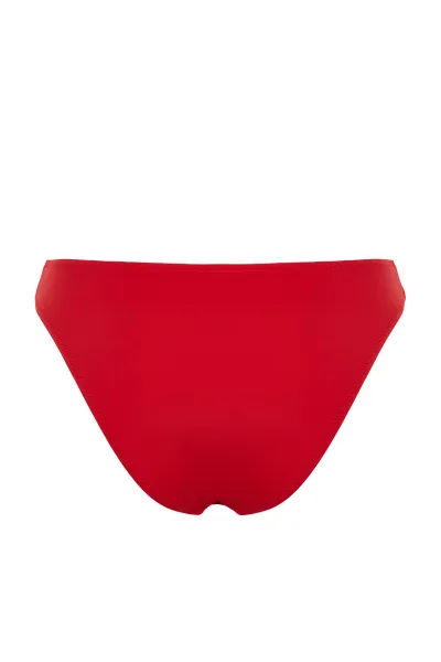 Trendyol Červené V-členkové pravidelné bikiny spodné diely