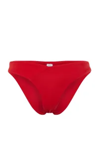 Trendyol Červené V-členkové pravidelné bikiny spodné diely