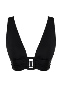 Trendyol Black Triangle Accessory Bikini Top