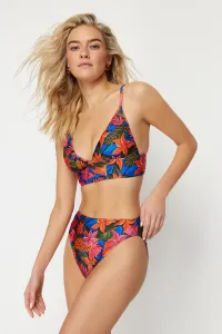 Trendyol Floral Pattern High Waist Hipster Bikini Bottom
