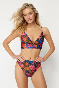 Trendyol Floral Pattern High Waist Hipster Bikini Bottom