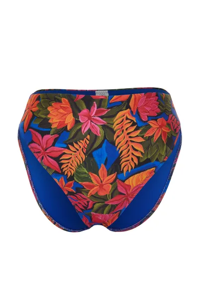 Trendyol Floral Pattern High Waist Hipster Bikini Bottom