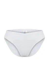 Trendyol White Textured Regular Bikini Bottom