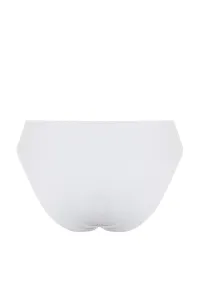 Trendyol White Textured Regular Bikini Bottom