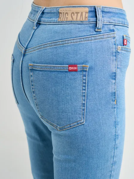 Veľké hviezdne dámske rozšírené nohavice Denim 190062 Denim-158