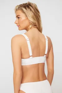 Trendyol Biela Textúrovaná Podprsenka Bikini Top