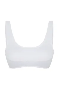 Trendyol Biela Textúrovaná Podprsenka Bikini Top