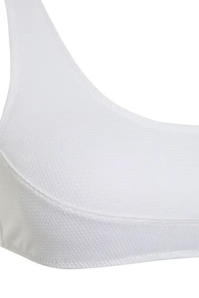 Trendyol Biela Textúrovaná Podprsenka Bikini Top