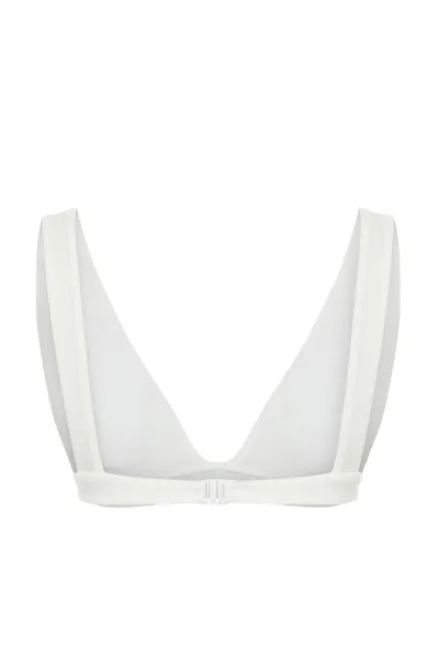 Trendyol Svadobný Ecru Trojuholníkový Výrez/Okienkový Bikiny Top