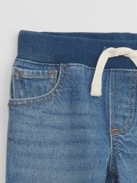 Modré chlapčenské slim fit džínsy GAP