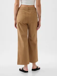 Hnedé dámske wide fit džínsy GAP