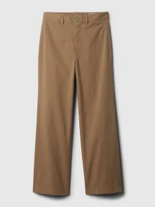 Hnedé dámske wide fit džínsy GAP