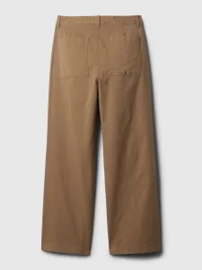 Hnedé dámske wide fit džínsy GAP