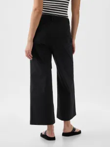 Čierne dámske wide fit džínsy GAP