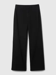Čierne dámske wide fit džínsy GAP