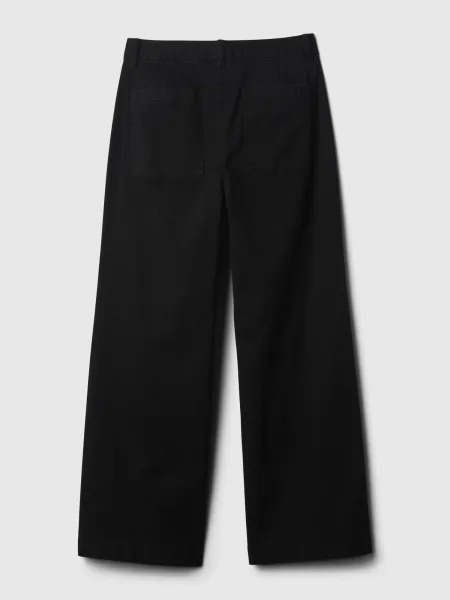 Čierne dámske wide fit džínsy GAP