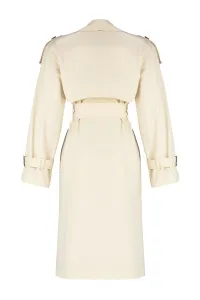Trendyol Stone Oversize Wide Cut Belted Trench Coat