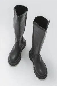 LuviShoes Shadow Black Women's Boots